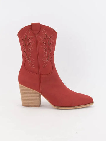 Isla Vintage Red Cowboy Boots