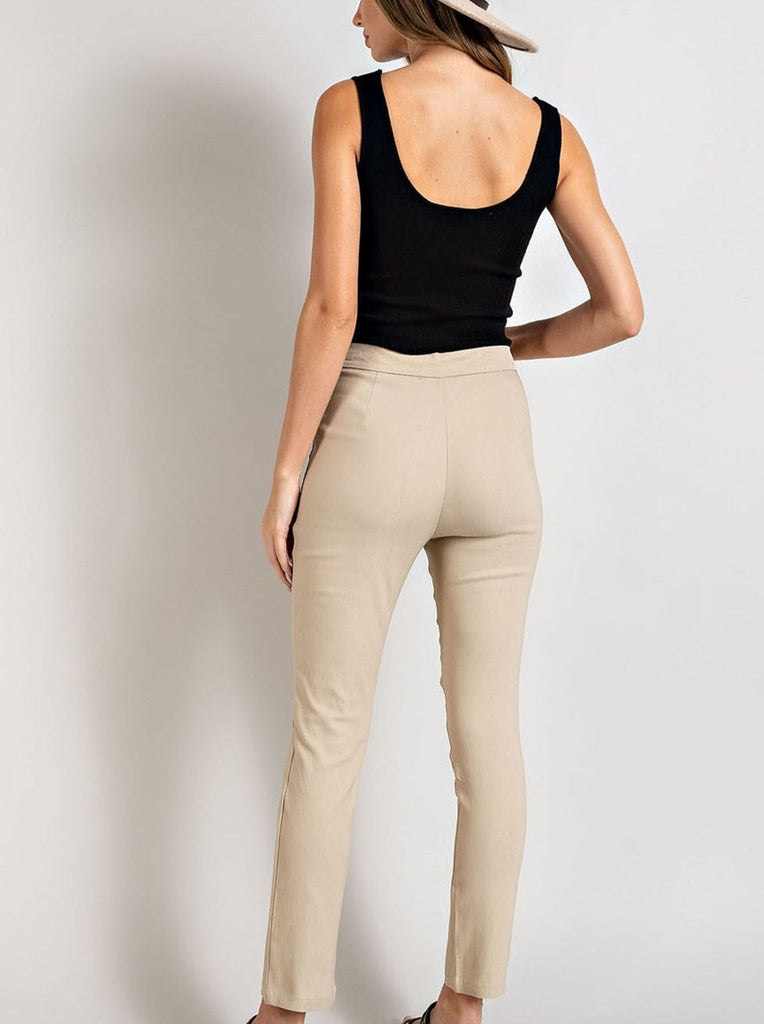 Shop Centre Stage Women Solid Slim Fit Trouser | ICONIC INDIA – Iconic India
