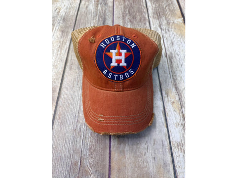 Astros Trucker Hat - Orange