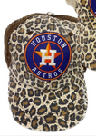 Astros Trucker Hat - Brown Leopard
